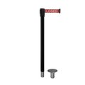 Montour Line Retractable Belt Removable Stanchion, 2ft Black Post  7.5ft Close MX530R-BK-THISLRW-75